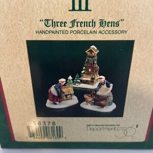 Department 56 Three French Hens 12 Days of Christmas Dickens Village